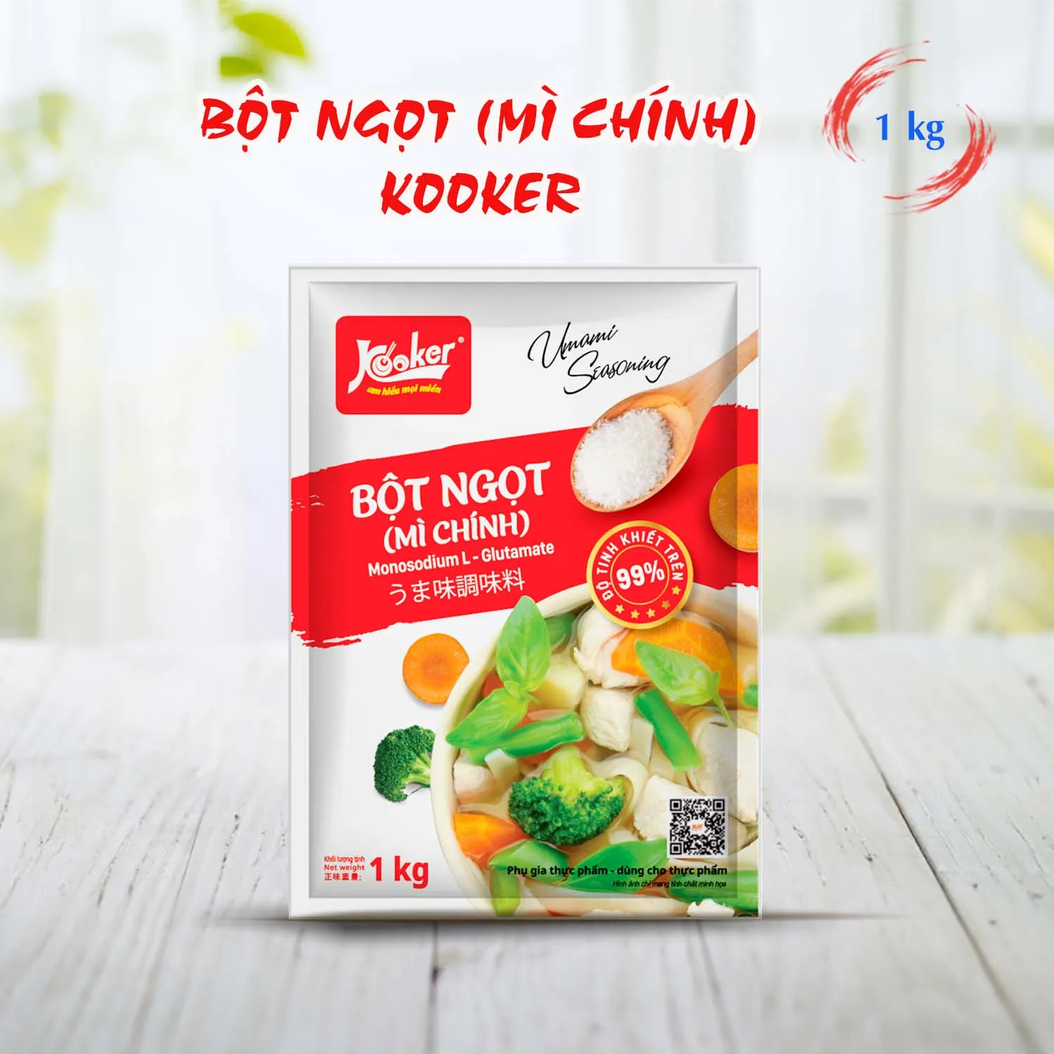 Bột ngọt Kooker 1kg